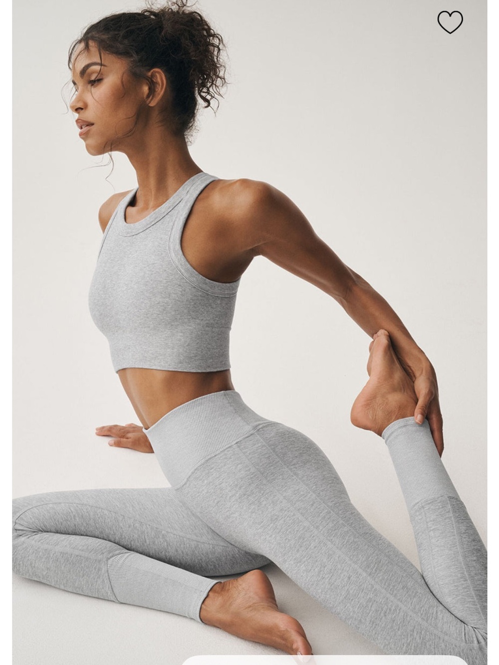 ALO Yoga High Waist Lounge Legging Athletic Heather Greg-XS